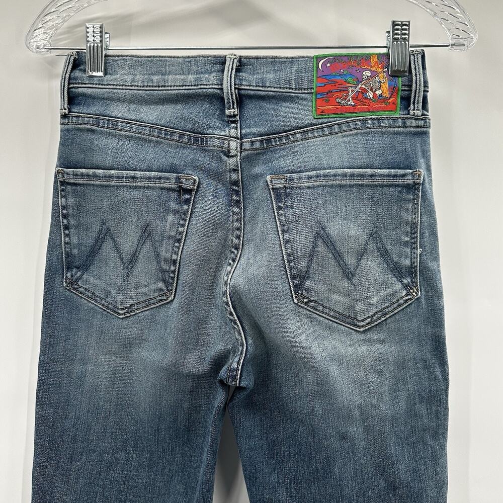 Mother Jeans‎ Womens 26 Blue Dazzler Laws of Attraction Straight Mystical High